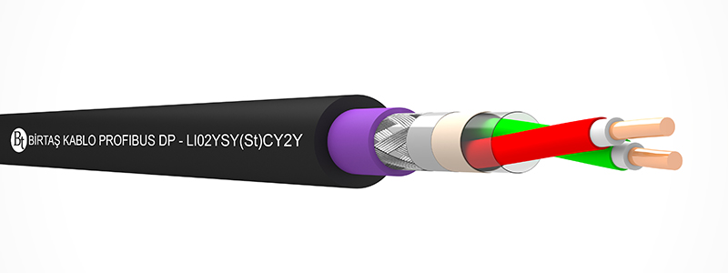 PROFIBUS DP L2/F.I.P – PVC/PE LI02YSY(ST)CY2Y - Birtaş Kablo